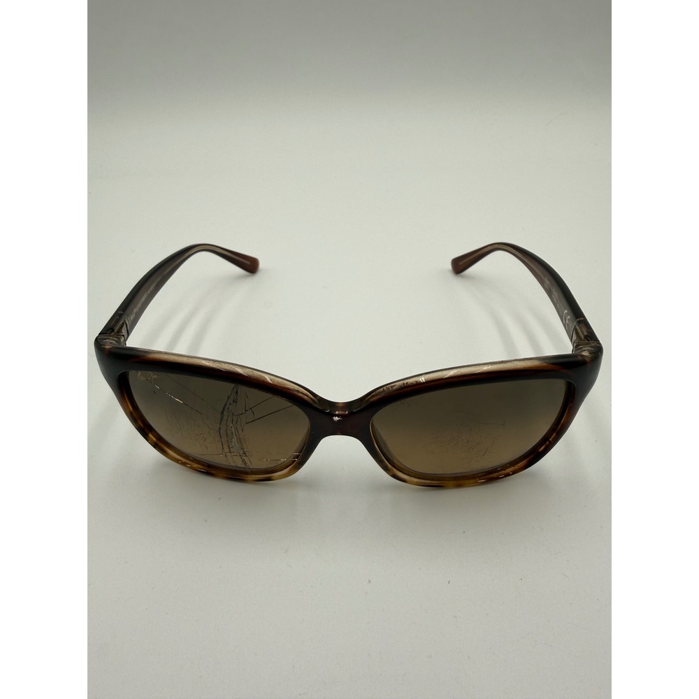 Maui Jim Starfish Sunglasses Women One Size Tortoise Fair Cracked Lens MJ 744-01
